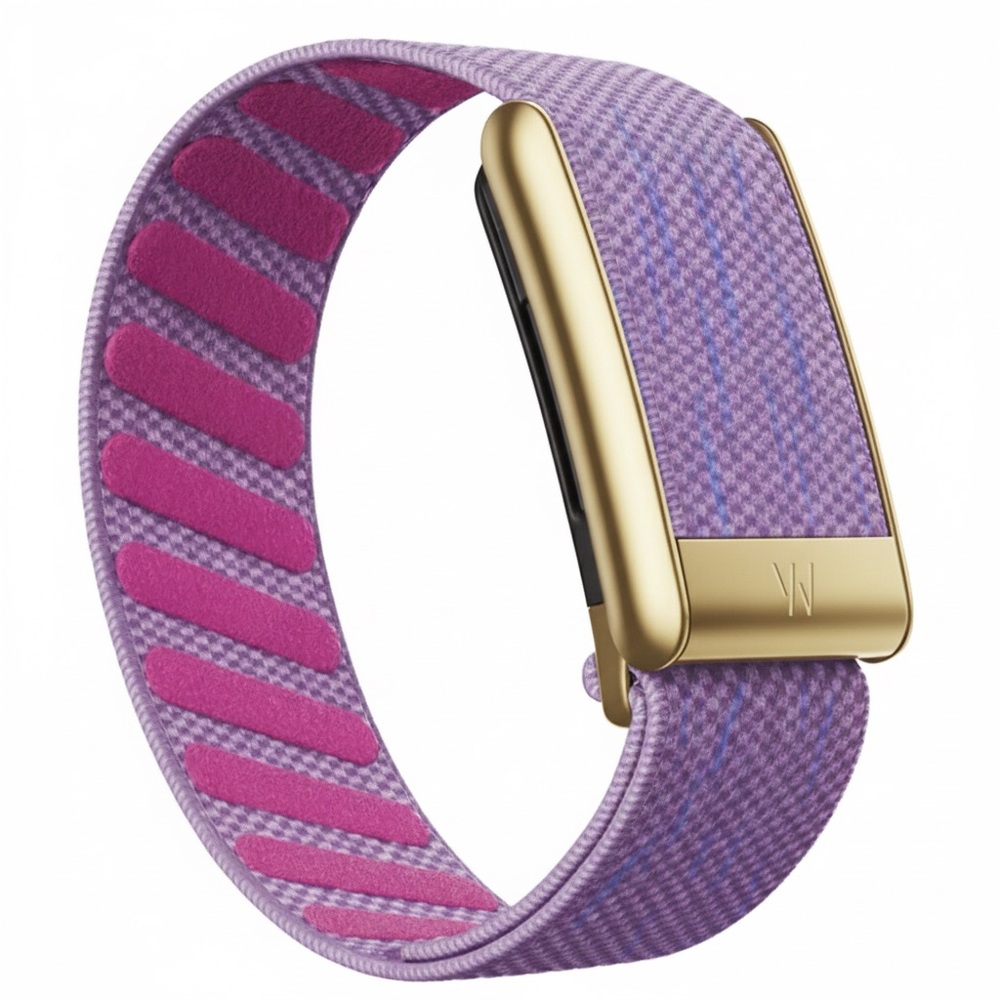 Whoop 5.0/Mg Pink/purple Band with shiny Gold Clasp/Hook - whoop one/life/peak